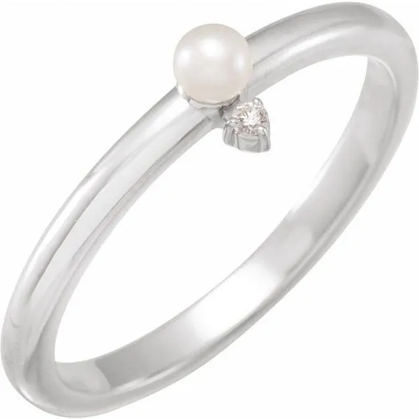 Accented Pearl Ring Hart's Jewelers Grants Pass, OR
