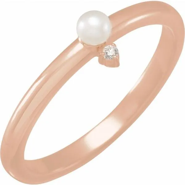 Accented Pearl Ring Becky Beck's Jewelry DeKalb, IL