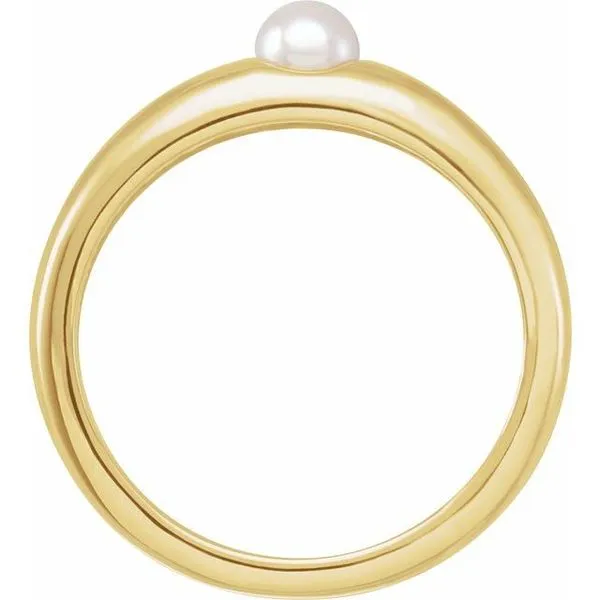 Pearl Dome Ring Image 2 Hart's Jewelers Grants Pass, OR