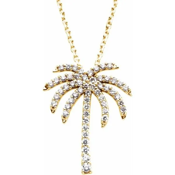 Palm Tree Necklace Hart's Jewelers Grants Pass, OR