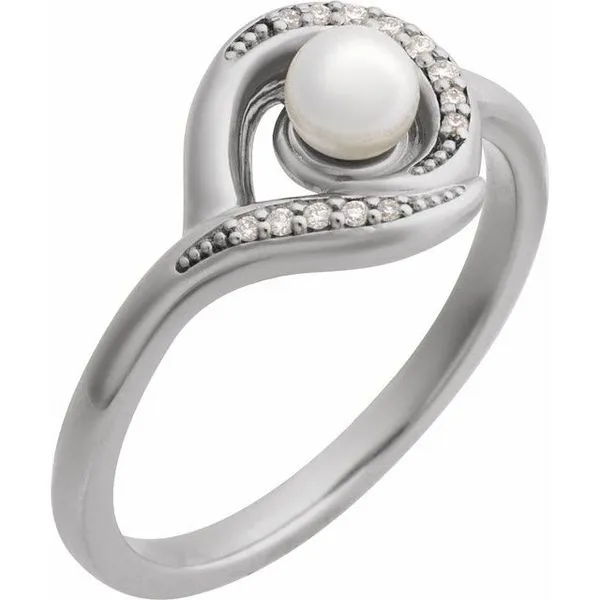 Accented Pearl Ring Long Jewelers Chesapeake, VA