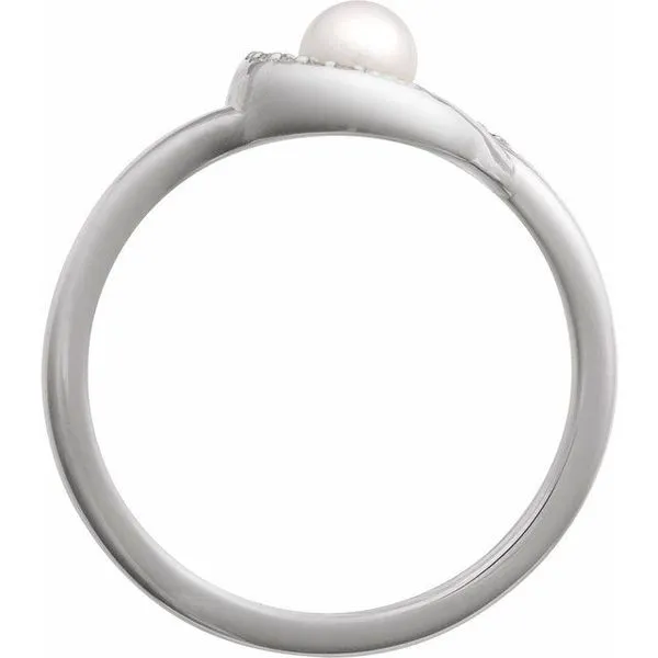 Accented Pearl Ring Image 2 Bauble Patch Jewelers Comstock Park, MI