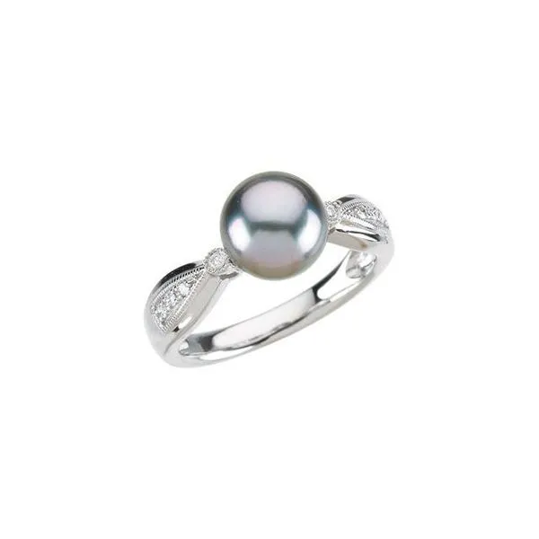 Accented Pearl Ring M. J. Thomas Jewelers, Ltd. Stratford, CT