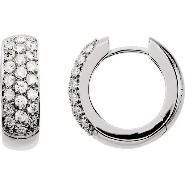 Pavé Hoop Earrings Northwood Jewelers Northwood, OH