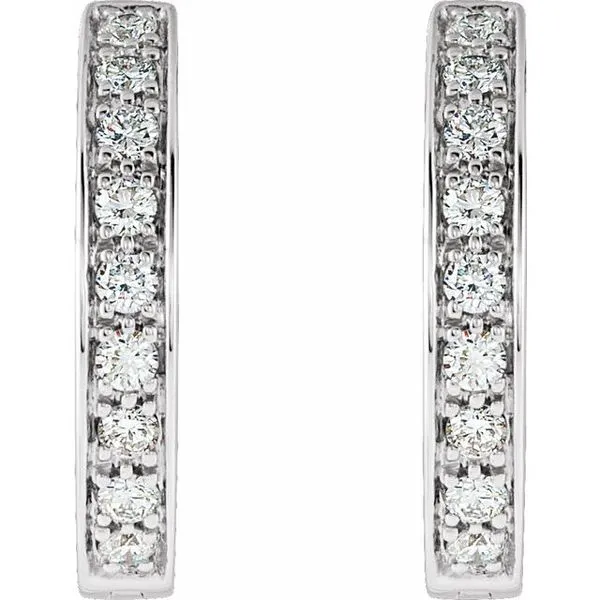 Inside-Outside Hinged Hoop Earrings Image 2 Hart's Jewelers Grants Pass, OR