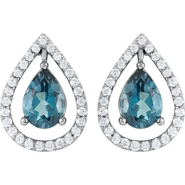 Halo-Style Earrings Image 2 J. Meredith Jewelers Delafield, WI