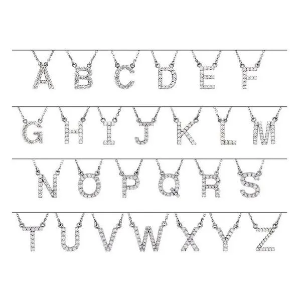 Initial Necklace Image 2 Hart's Jewelers Grants Pass, OR