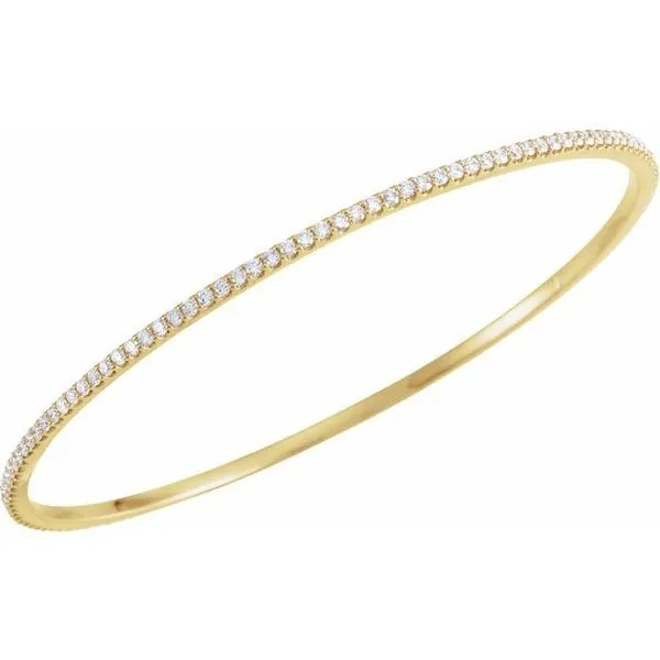 Accented Bangle Bracelet Image 2 Hart's Jewelers Grants Pass, OR