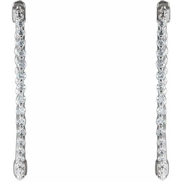 Inside-Outside Hoop Earrings Image 2 Becky Beck's Jewelry DeKalb, IL