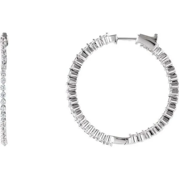 Inside-Outside Hoop Earrings Linwood Custom Jewelers Linwood, NJ