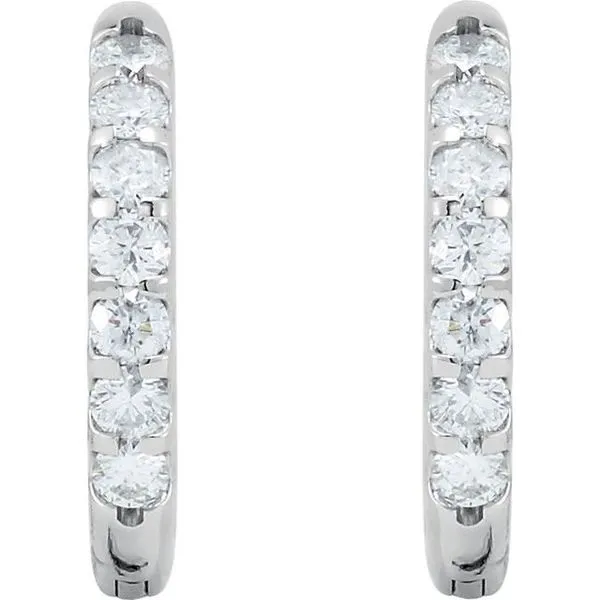 Inside-Outside Hoop Earrings Image 3 Hart's Jewelers Grants Pass, OR