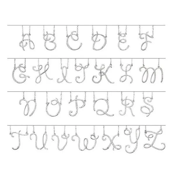 Initial Necklace Image 2 Long Jewelers Chesapeake, VA