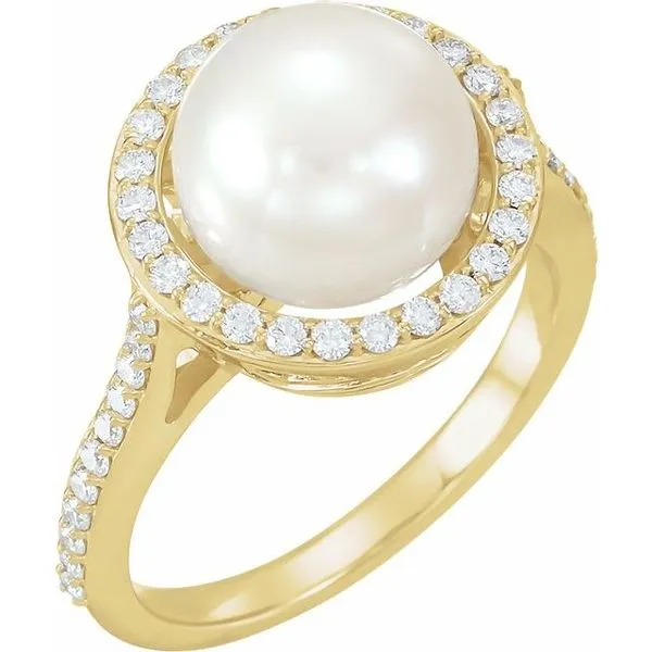 Halo-Style Pearl Ring Arnold's Jewelry and Gifts Logansport, IN