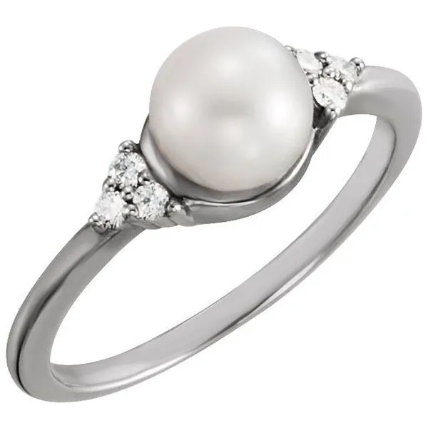 Accented Pearl Ring Henry B. Ball Jewelers Canton, OH