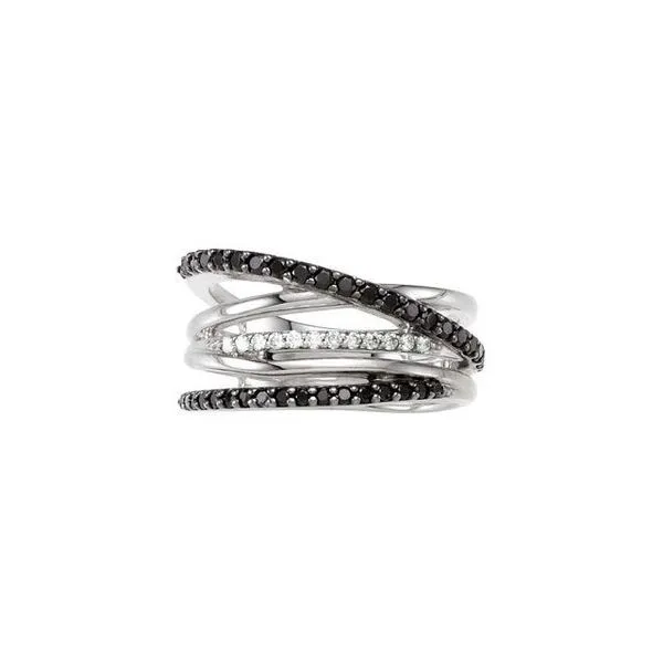 Criss-Cross Ring Image 3 Linwood Custom Jewelers Linwood, NJ