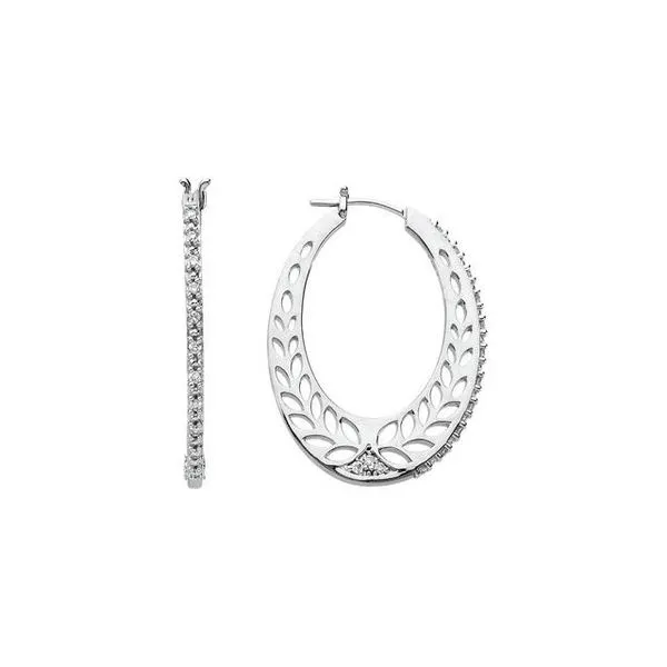 Floral Hoop Earrings Arnold's Jewelry and Gifts Logansport, IN