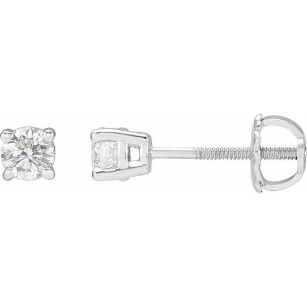 Round 4-Prong Stud Earrings Henry B. Ball Jewelers Canton, OH