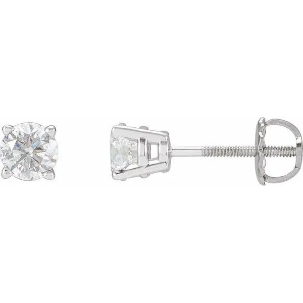 Round 4-Prong Stud Earrings Henry B. Ball Jewelers Canton, OH