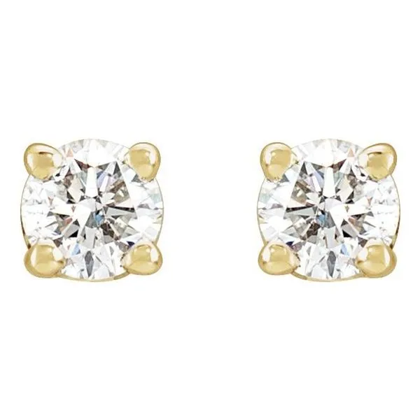 Round 4-Prong Stud Earrings Image 2 Arnold's Jewelry and Gifts Logansport, IN