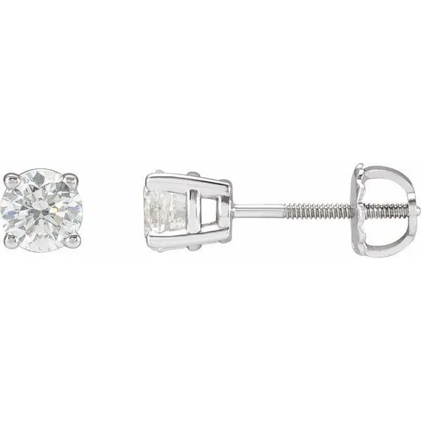 Round 4-Prong Stud Earrings Arnold's Jewelry and Gifts Logansport, IN
