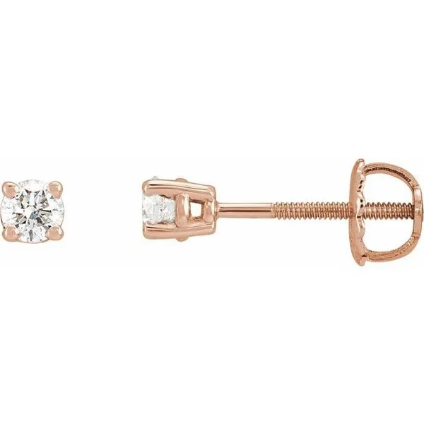 Round 4-Prong Stud Earrings M. J. Thomas Jewelers, Ltd. Stratford, CT