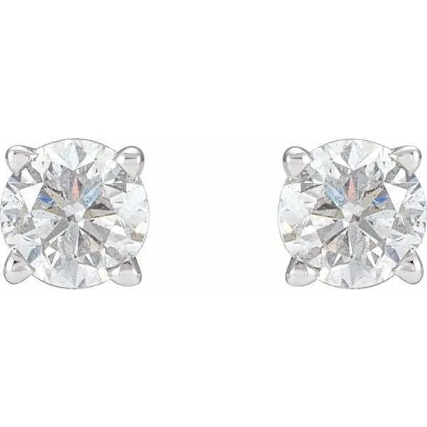 Round 4-Prong Stud Earrings Image 2 Arnold's Jewelry and Gifts Logansport, IN