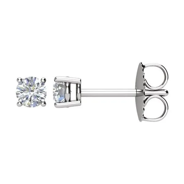 Round 4-Prong Stud Earrings Woelk's House of Diamonds Russell, KS