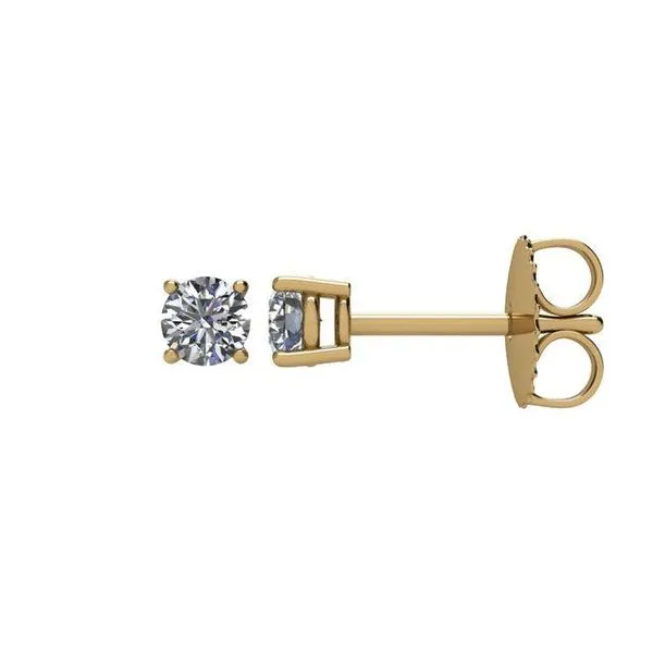 Round 4-Prong Stud Earrings John E. Koller Jewelry Designs owasso, OK