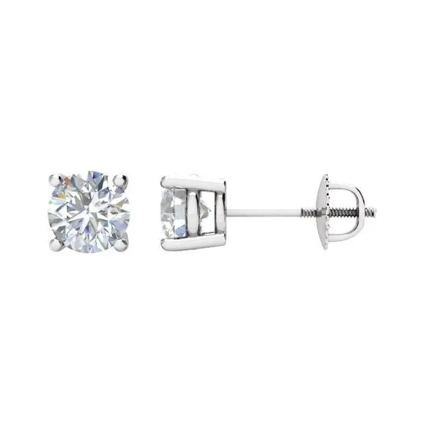 Round 4-Prong Stud Earrings Henry B. Ball Jewelers Canton, OH