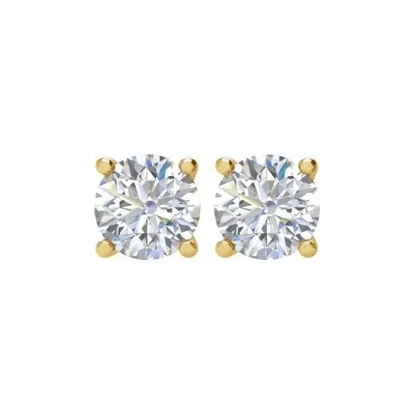 Round 4-Prong Stud Earrings Image 2 Hart's Jewelers Grants Pass, OR
