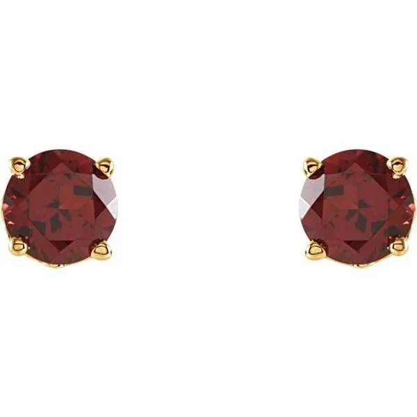 Round 4-Prong Stud Earrings Image 2 Arnold's Jewelry and Gifts Logansport, IN