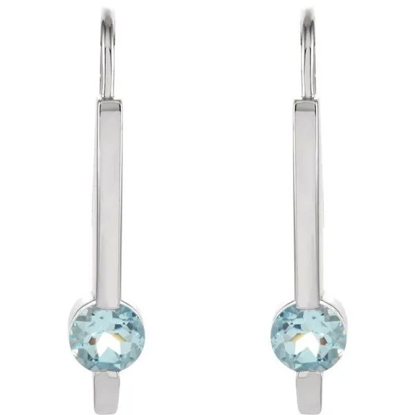 Accented Bar Earrings Image 2 Hart's Jewelers Grants Pass, OR