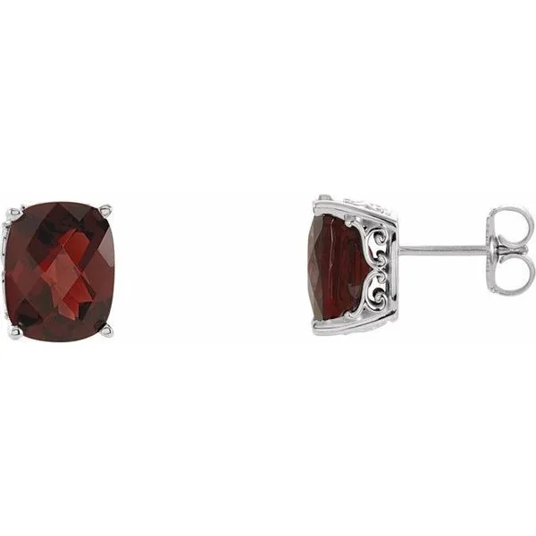 Cushion 4-Prong Stud Earrings Arnold's Jewelry and Gifts Logansport, IN