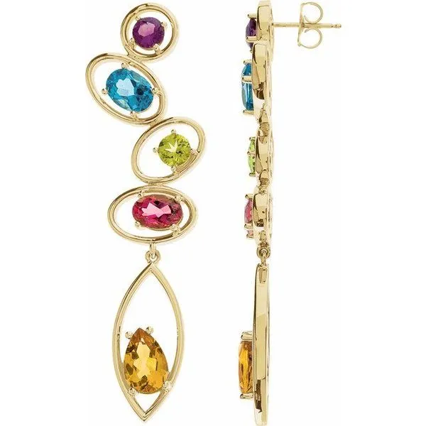 Multi-Gemstone Earrings Holly's Jewelry Mountain Home, AR