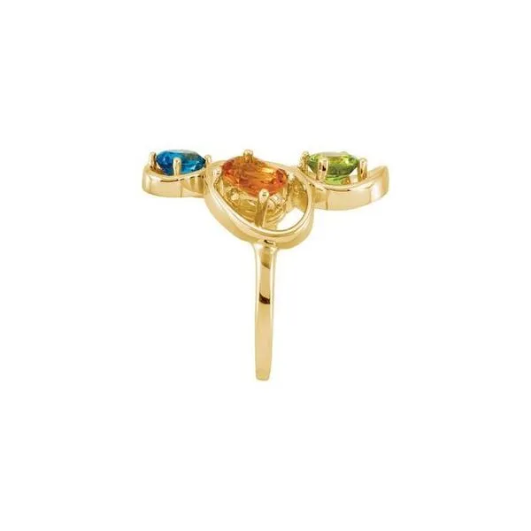 Multi-Gemstone Ring Image 4 Linwood Custom Jewelers Linwood, NJ