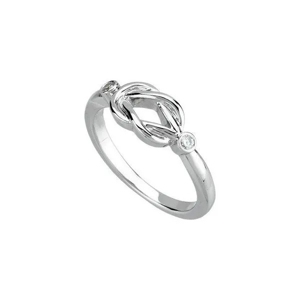 Accented Knot Ring Image 5 Hart's Jewelers Grants Pass, OR