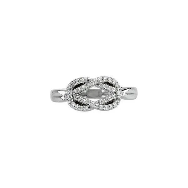 Accented Knot Ring Image 3 Henry B. Ball Jewelers Canton, OH