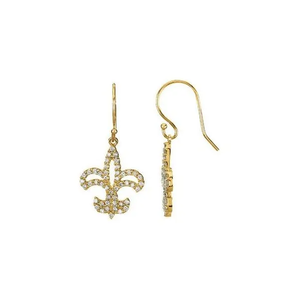 Fleur-de-lis Earrings Hart's Jewelers Grants Pass, OR