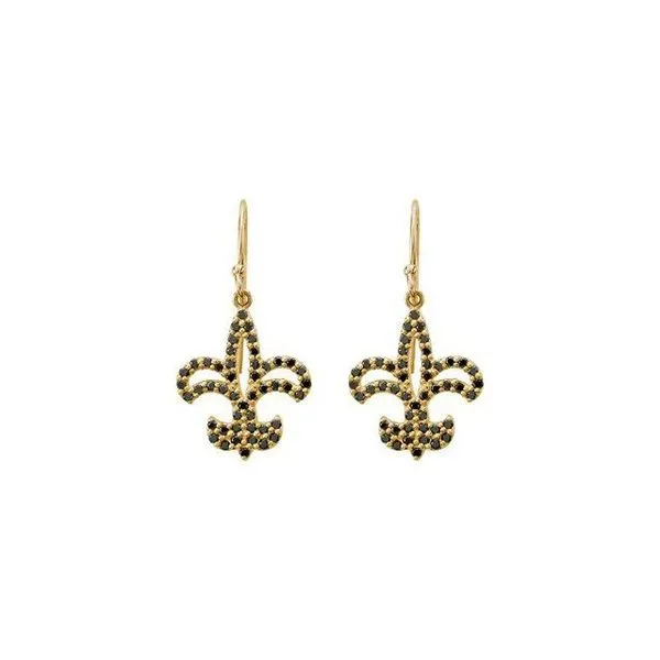 Fleur-de-lis Earrings Image 2 Henry B. Ball Jewelers Canton, OH