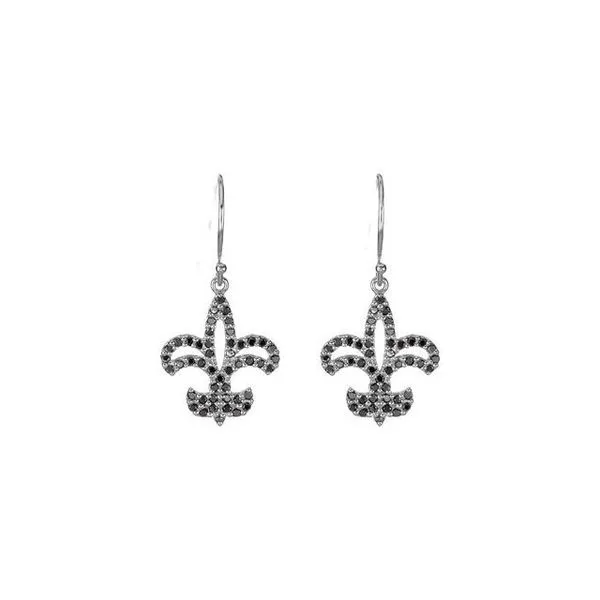 Fleur-de-lis Earrings Image 2 Jerald Jewelers Latrobe, PA