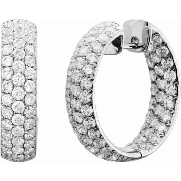 Inside-Outside Hinged Hoop Earrings Image 2 John E. Koller Jewelry Designs owasso, OK