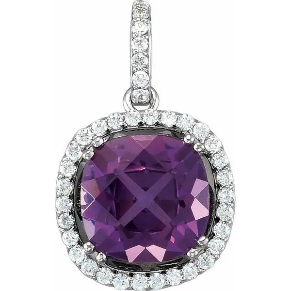 Halo-Style Pendant Becky Beck's Jewelry DeKalb, IL