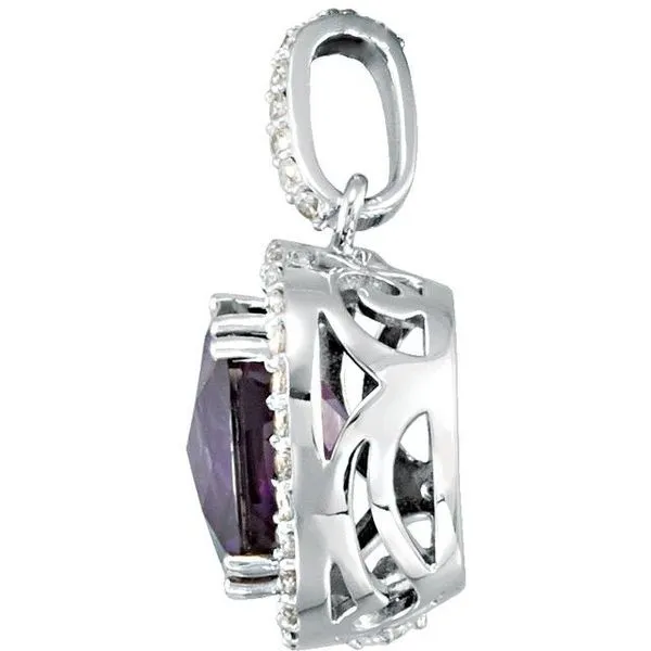 Halo-Style Pendant Image 2 Becky Beck's Jewelry DeKalb, IL