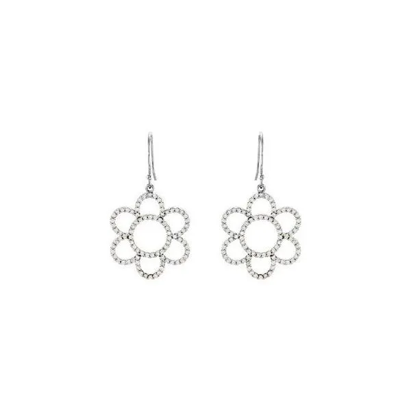 Flower Earrings Linwood Custom Jewelers Linwood, NJ