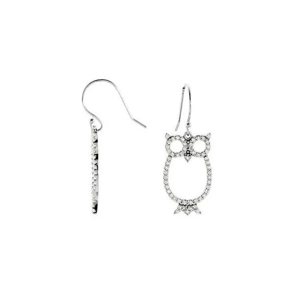Accented Owl Earrings Scirto's Jewelry Lockport, NY