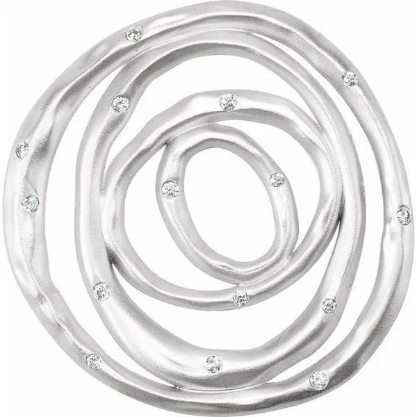 Accented Circle Pendant Scirto's Jewelry Lockport, NY