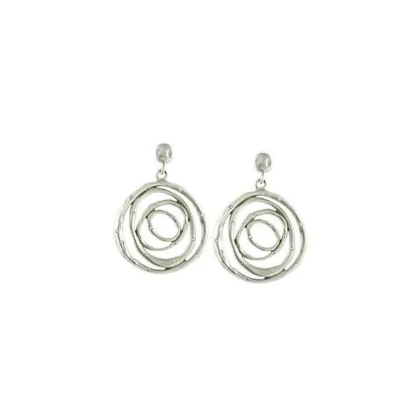 Accented Circle Earrings Image 2 Hopman Jewelers Elkhart, IN