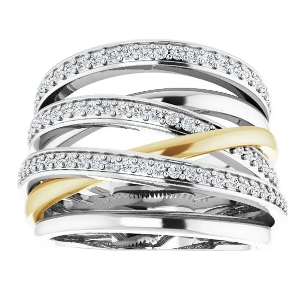 Criss-Cross Ring Image 3 Hart's Jewelers Grants Pass, OR