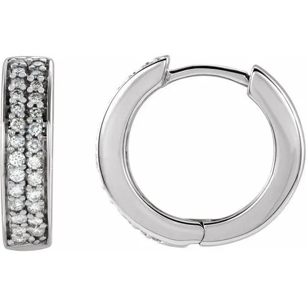Accented Hoop Earrings Hart's Jewelers Grants Pass, OR