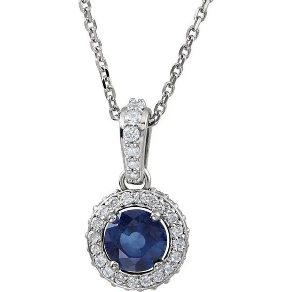 Halo-Style Necklace Hart's Jewelers Grants Pass, OR